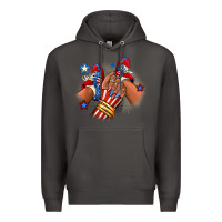 Smoke America afro girl sneakers Premium Hoodie - RanaPortraitStore