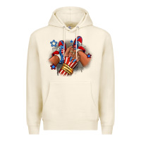Tofu America afro girl sneakers Premium Hoodie - RanaPortraitStore