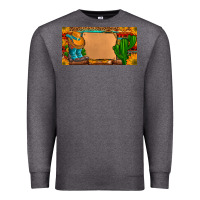 Charcoal Heather custom cowboy boots aztec sunflowers leopard license plate Premium Sweatshirt - Artiststas