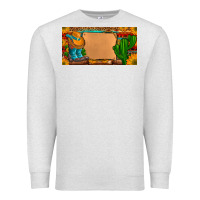 Oatmeal Heather custom cowboy boots aztec sunflowers leopard license plate Premium Sweatshirt - Artiststas