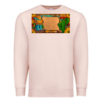 Pale Pink custom cowboy boots aztec sunflowers leopard license plate Premium Sweatshirt - Artiststas