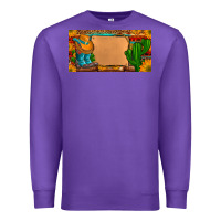 Purple custom cowboy boots aztec sunflowers leopard license plate Premium Sweatshirt - Artiststas