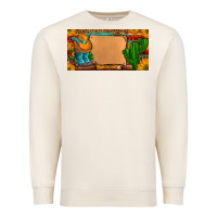 Sandshell custom cowboy boots aztec sunflowers leopard license plate Premium Sweatshirt - Artiststas