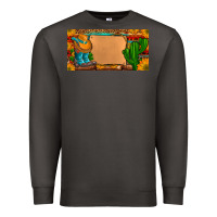 Custom Cowboy Boots Aztec Sunflowers Leopard License Plate Premium Sweatshirt | Teevron