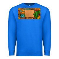 True Royal custom cowboy boots aztec sunflowers leopard license plate Premium Sweatshirt - Artiststas