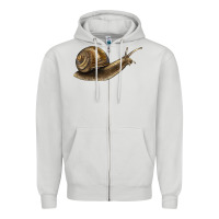 Dove Grey snail Zipper Hoodie - LillyAllenDesigns