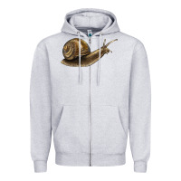 Heather Grey snail Zipper Hoodie - LillyAllenDesigns