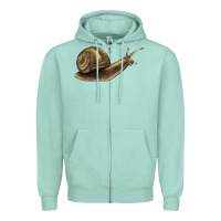 Seafoam snail Zipper Hoodie - LillyAllenDesigns