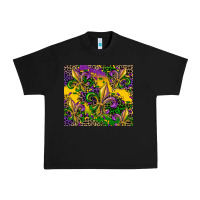 Black mardi gras fleur de lis Urban Heavy Tee - CowGirlArtShop
