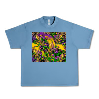Pebble Blue mardi gras fleur de lis Urban Heavy Tee - CowGirlArtShop