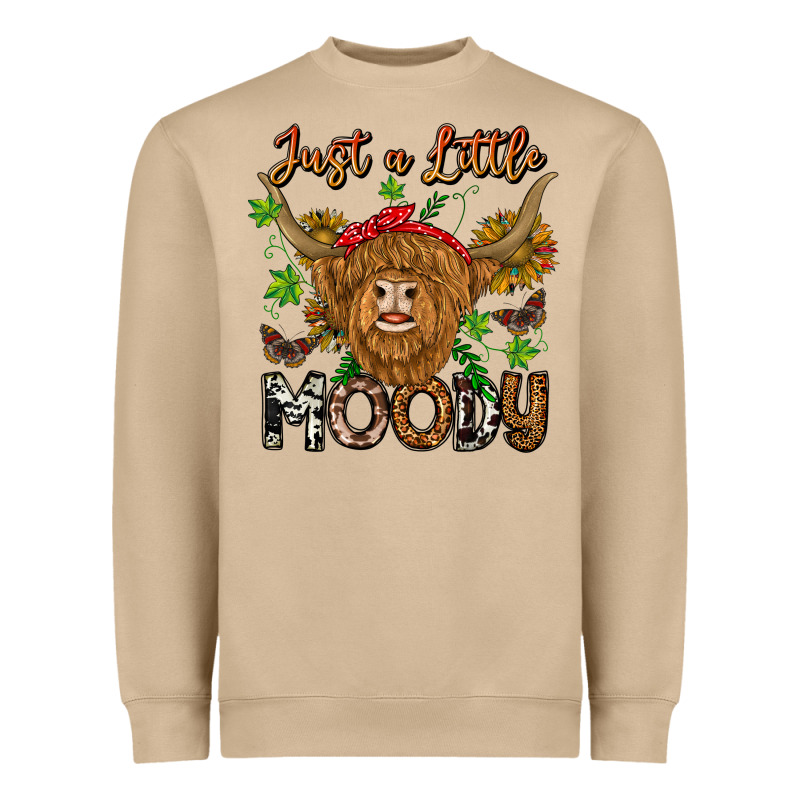 Just A Little Moody Heavyweight Sweatshirt by CowhideDigitalArt | Teevron