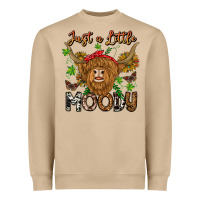 Mushroom Just a Little Moody Heavyweight Sweatshirt - CowhideDigitalArt