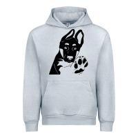 Heather Grey German Shepherd German Shepherd Puppy Urban Hoodie - trangStudio