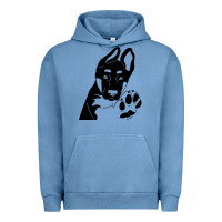 Pigment Pebble Blue German Shepherd German Shepherd Puppy Urban Hoodie - trangStudio
