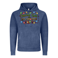 Vintage Denim christmas lights are my favorite color Vintage Hoodie - CowGirlArtShop