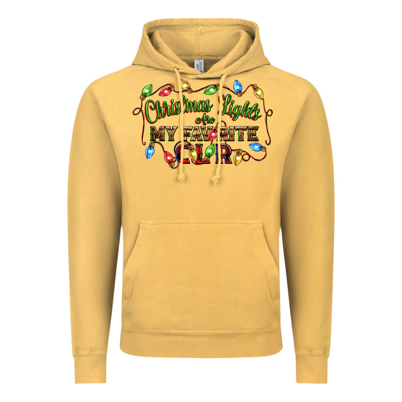 Christmas Lights Are My Favorite Color Vintage Hoodie by CowGirlArtShop | Teevron