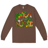 Chestnut St. Patricks Day one lucky nurse Long Sleeve Tee - HowdyJamesFarm