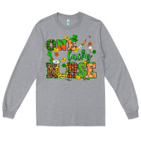 Heather Grey St. Patricks Day one lucky nurse Long Sleeve Tee - HowdyJamesFarm