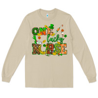 Mushroom St. Patricks Day one lucky nurse Long Sleeve Tee - HowdyJamesFarm