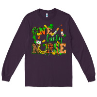 Plum St. Patricks Day one lucky nurse Long Sleeve Tee - HowdyJamesFarm