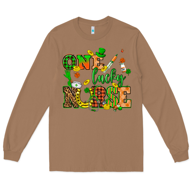 St. Patricks Day One Lucky Nurse Long Sleeve Tee by HowdyJamesFarm | Teevron