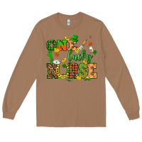 Toasted Coconut St. Patricks Day one lucky nurse Long Sleeve Tee - HowdyJamesFarm