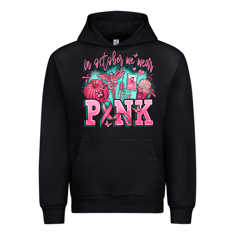 In October We Wear Pink Urban Hoodie by AdoDesignShop | Teevron