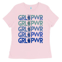 Bubblegum Pink Girl Power Peace Ladies Tee - Bettercallsaul