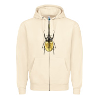 Sandshell hercules beetle Zipper Hoodie - LillyAllenDesigns