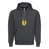 Smoke hercules beetle Zipper Hoodie - LillyAllenDesigns