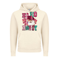 Vintage Artic ho ho howdy santa pink christmas Vintage Hoodie - CowGirlArtShop