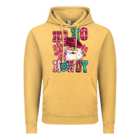 Ho Ho Howdy Santa Pink Christmas Vintage Hoodie | Teevron