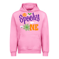 Fuchsia Pink spooky one boy halloween 1st birthday matching family t shirt Urban Hoodie - trangStudio