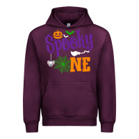 Mauve Wine spooky one boy halloween 1st birthday matching family t shirt Urban Hoodie - trangStudio