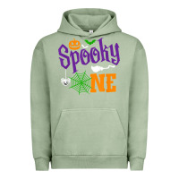 Pigment Oil Green spooky one boy halloween 1st birthday matching family t shirt Urban Hoodie - trangStudio