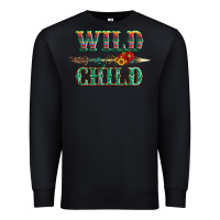 Black wild chıld serape sunflower and gemstone with arrow Premium Sweatshirt - Artiststas
