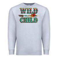 Heather Grey wild chıld serape sunflower and gemstone with arrow Premium Sweatshirt - Artiststas