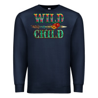 Navy wild chıld serape sunflower and gemstone with arrow Premium Sweatshirt - Artiststas