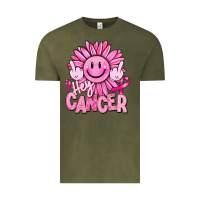 Vintage Olive hey cancer smiley face breast cancer Vintage Tee - RanaPortraitStore
