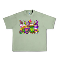 Oil Green mardi gras coffee cups cowgirl Urban Heavy Tee - CowGirlArtShop