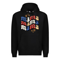Black american mama Premium Hoodie - BundleAndBundleShop
