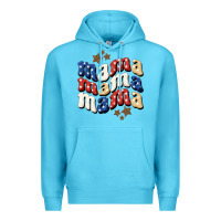 Ocean Blue american mama Premium Hoodie - BundleAndBundleShop