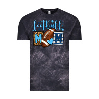 Cloud Black Football mom blue team color Vintage Tee - HowdyJamesFarm