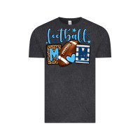 Vintage Black Football mom blue team color Vintage Tee - HowdyJamesFarm