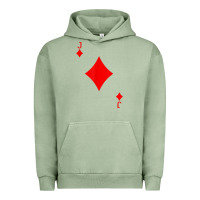 Pigment Oil Green jack of diamond deck of cards halloween costume t shirt Urban Hoodie - trangStudio