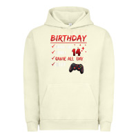 Pigment Pistachio 14 Year Old Gamer Gift Boy Teen 14th Perfect Birthday Gaming Urban Hoodie - trangStudio