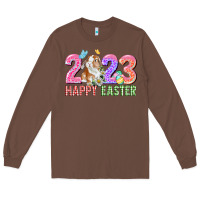 Chestnut 2023 Happy Easter Long Sleeve Tee - CowGirlArtShop
