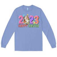 Colony Blue 2023 Happy Easter Long Sleeve Tee - CowGirlArtShop