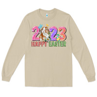 Mushroom 2023 Happy Easter Long Sleeve Tee - CowGirlArtShop