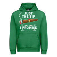Emerald Just The Tip Cigar Smoker Gift Funny Cigar Smoking Urban Hoodie - trangStudio